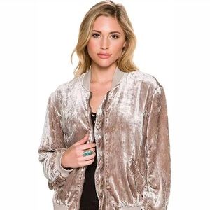 Free People Natural Softest Velvet Jacket